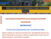 Tablet Screenshot of cicloclubfianoromano.it